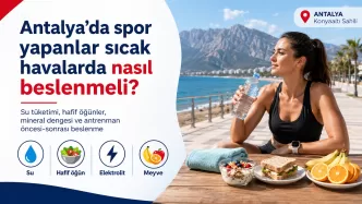 antalya sıcak havada spor beslenmesi