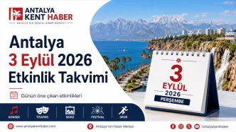 antalya 3 eylül 2026 etkinlik takvimi