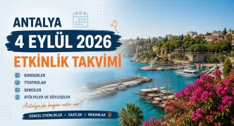 antalya 4 eylül 2026 etkinlik takvimi