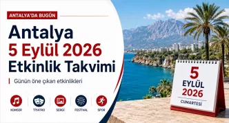 antalya 5 eylül 2026 etkinlik takvimi