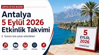 antalya 5 eylül 2026 etkinlik takvimi