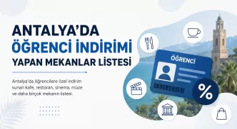 antalya öğrenci indirimli mekanlar