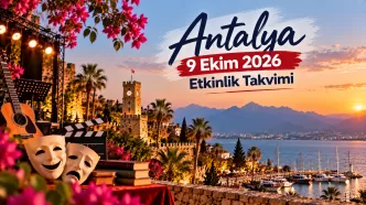 antalya 9 ekim 2026 etkinlik takvimi