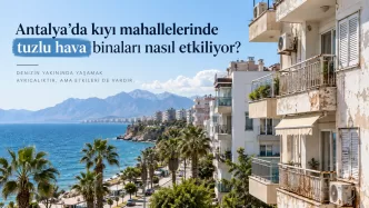 antalya kıyı binalarında tuzlu hava