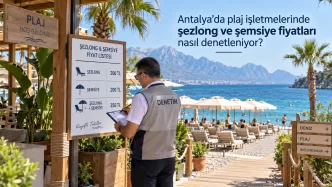 antalya plaj şezlong şemsiye fiyatları