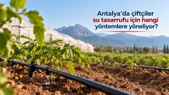 antalya çiftçiler su tasarrufu
