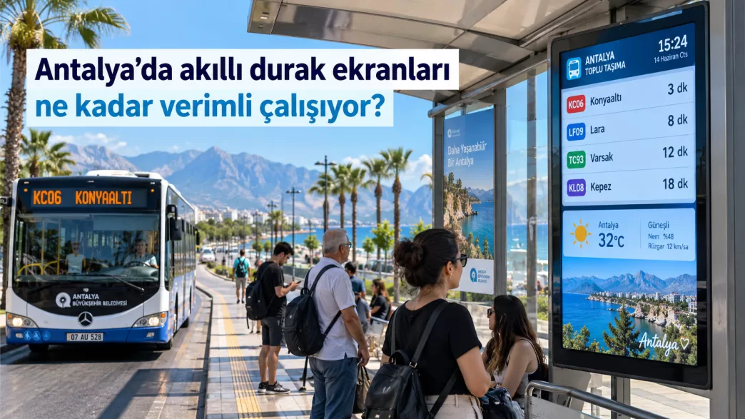 antalya akıllı durak ekranları