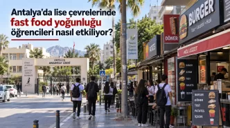 antalya lise çevrelerinde fast food yoğunluğu