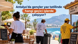 antalya gençlerin yaz tatilinde çalıştığı işler