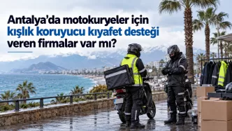 antalya motokurye kışlık ekipman desteği