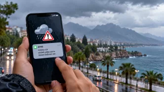antalya şiddetli yağış sms uyarısı