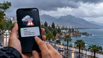 antalya şiddetli yağış sms uyarısı