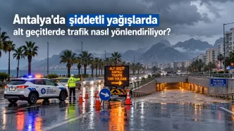 antalya alt geçit trafik yönlendirme