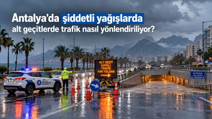 antalya alt geçit trafik yönlendirme